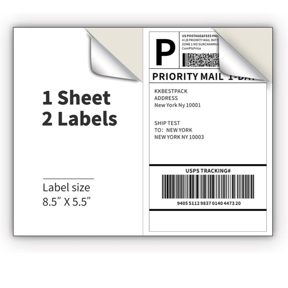 20  Label stickers for laser jet + ink printers!